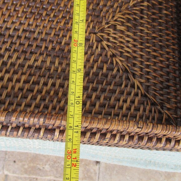 VTG Rattan Decorative LG Box w/ Lid and drawing ,Rectangular Woven for Display - Picture 13 of 16